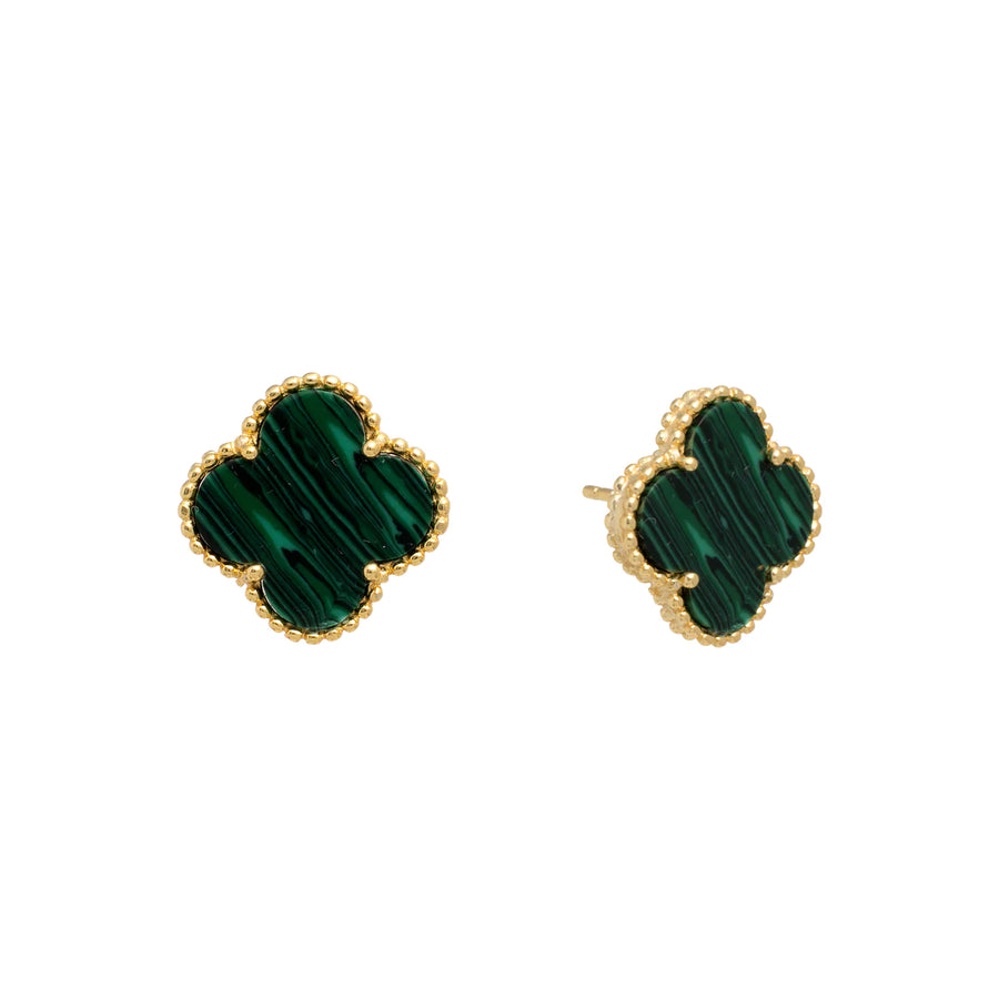 Mother of Pearl Clover Stud Earring