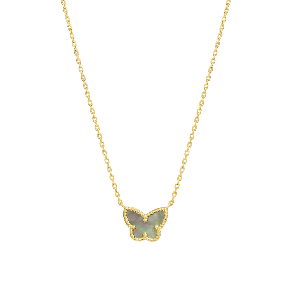 Mother of Pearl Butterfly Necklace – Alex Mika