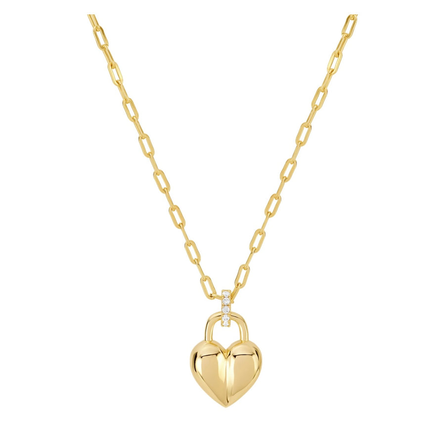 Heart Lock Link Necklace