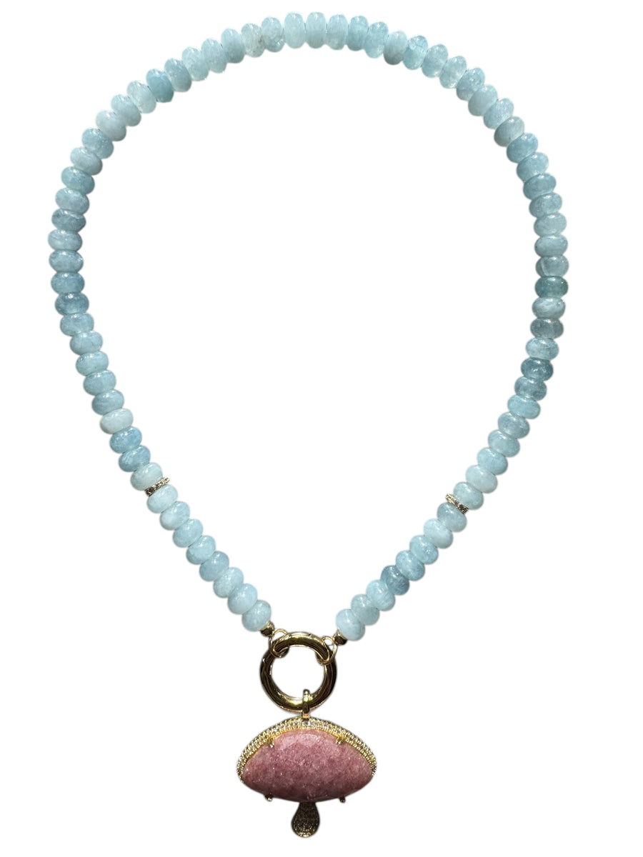One-of-a-Kind Mushroom Gemstone Necklace