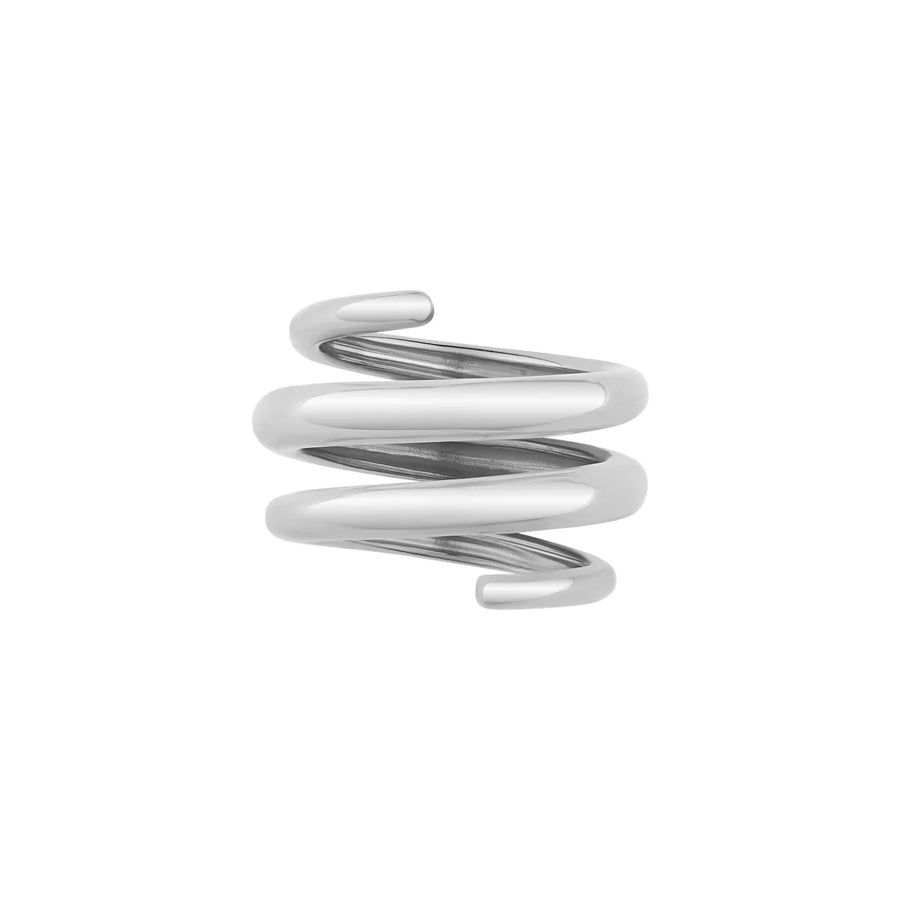 Multi Row Spiral Ring