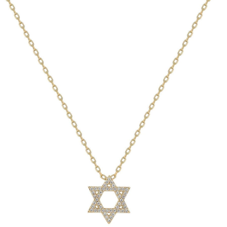 Golden Star of David Necklace