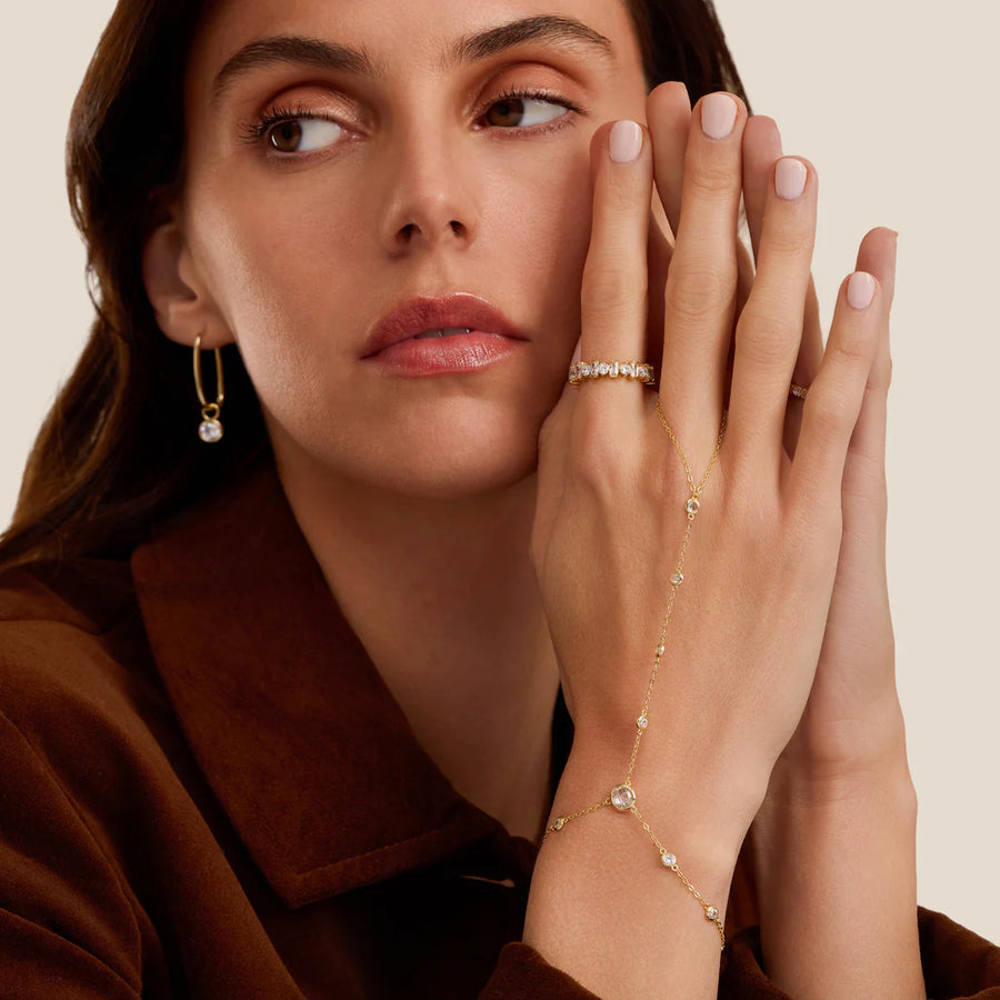 Multi Bezel Hand Chain