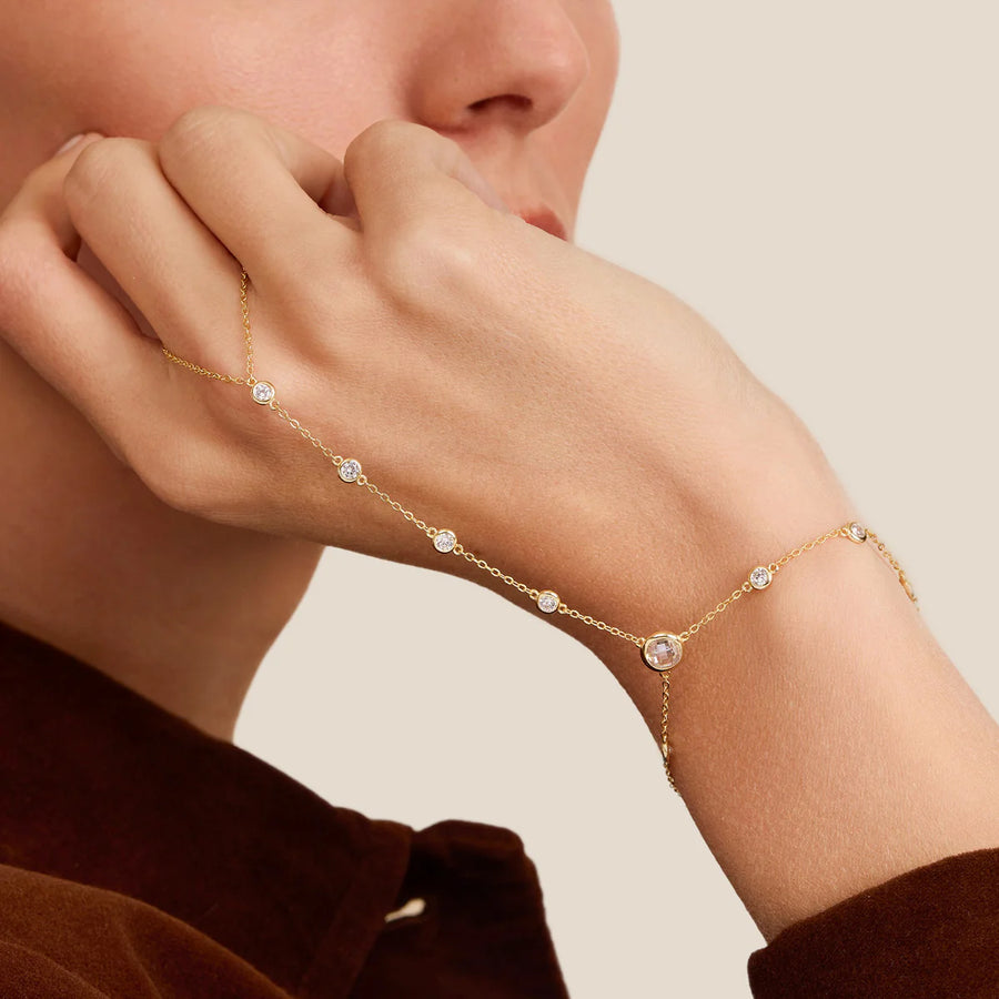 Multi Bezel Hand Chain