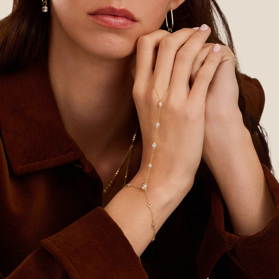 Multi Bezel Hand Chain