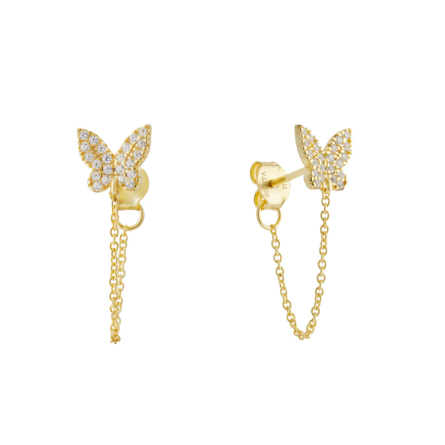 Butterfly Chain Earring