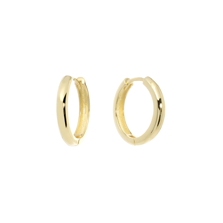 Solid Hoop Earring Earring - Alex Mika Jewelry
