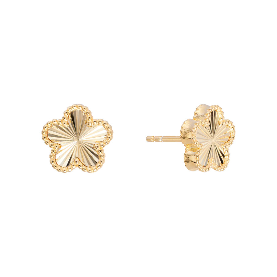 Textured Luck Earring