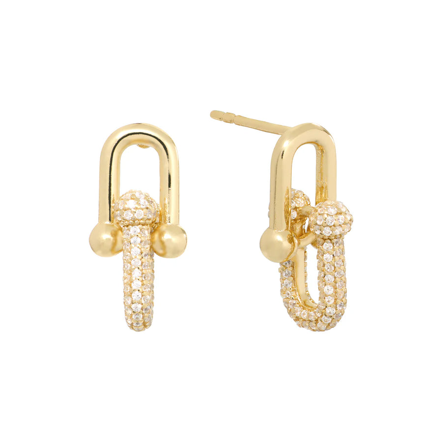Double Link Drop Earring