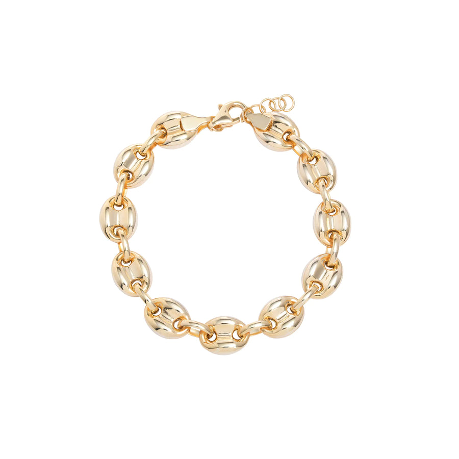 Puffed Mariner Link Bracelet