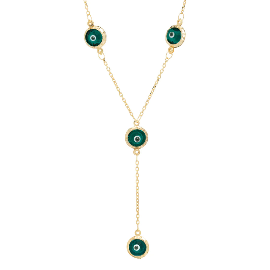 Multi Color Evil Eye Lariat