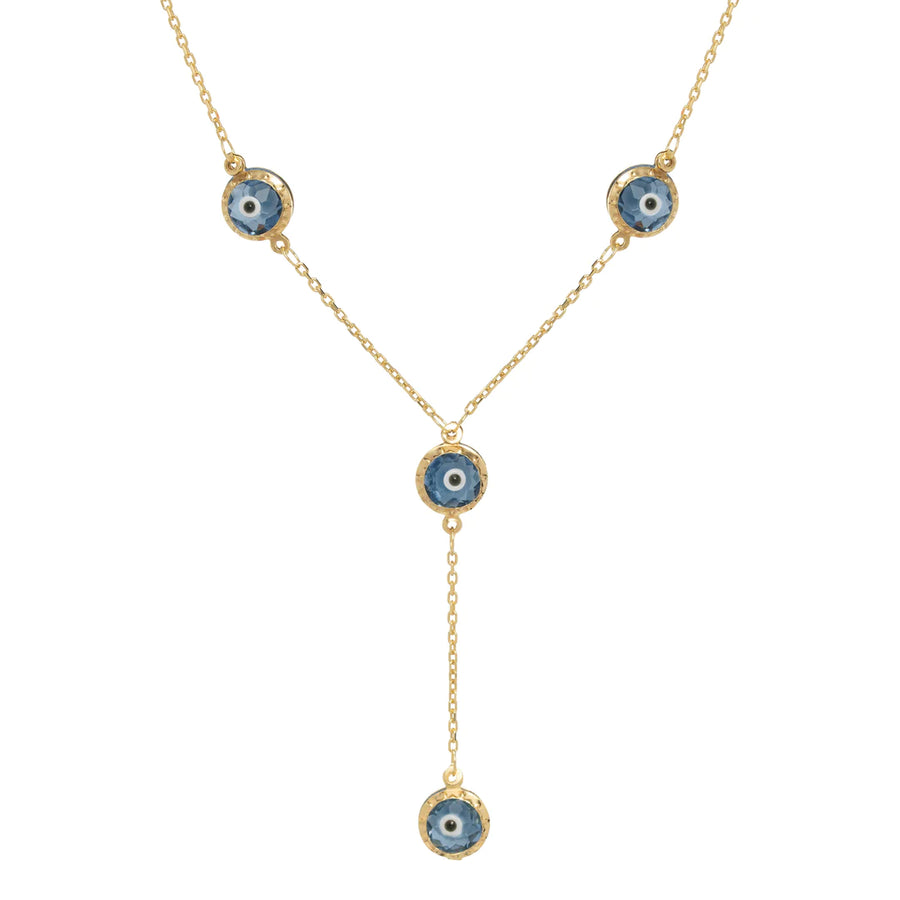Multi Color Evil Eye Lariat