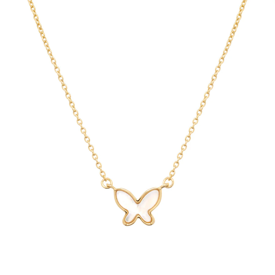 Mini Pearl Butterfly Necklace