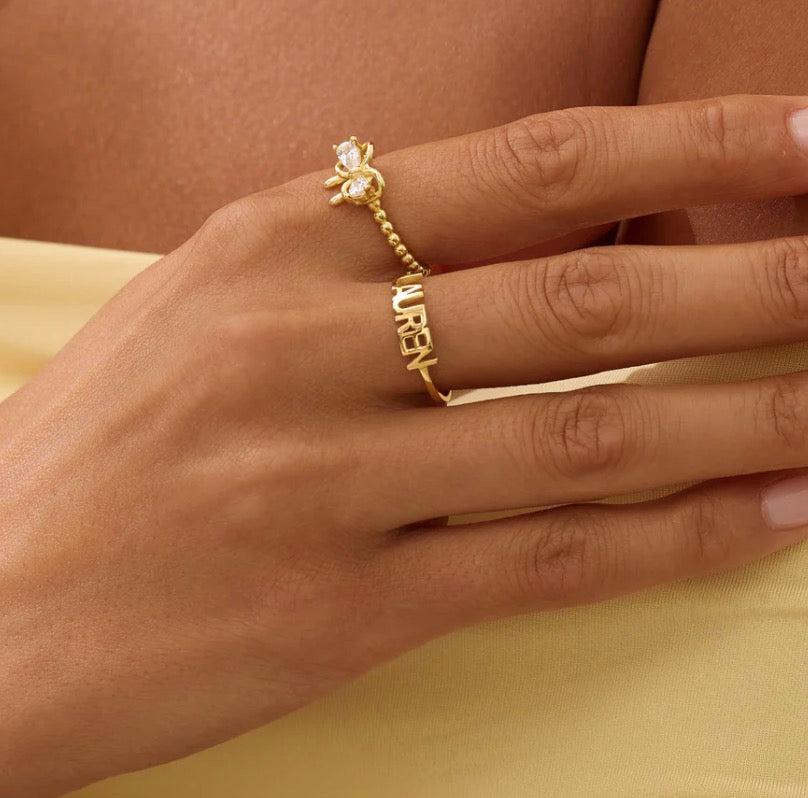 Name Block Ring