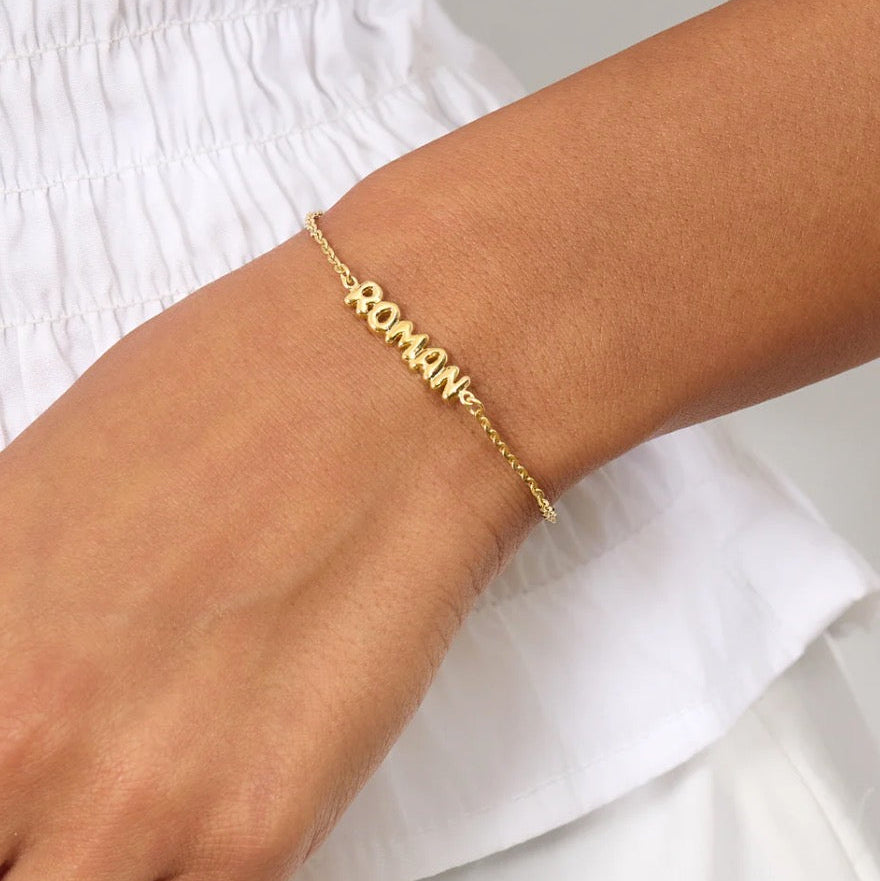Bubble Name Bracelet