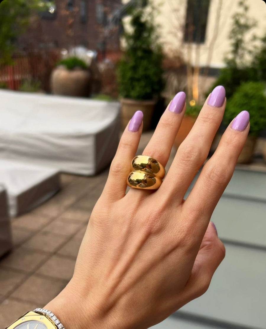 Double Dome Ring Ring - Alex Mika Jewelry