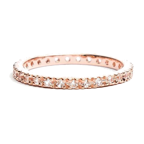Rose Gold Band Ring - Alex Mika Jewelry