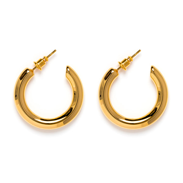 あい　Classic Hoops Thick Small Gold Small Thick Hoops – Alex Mika