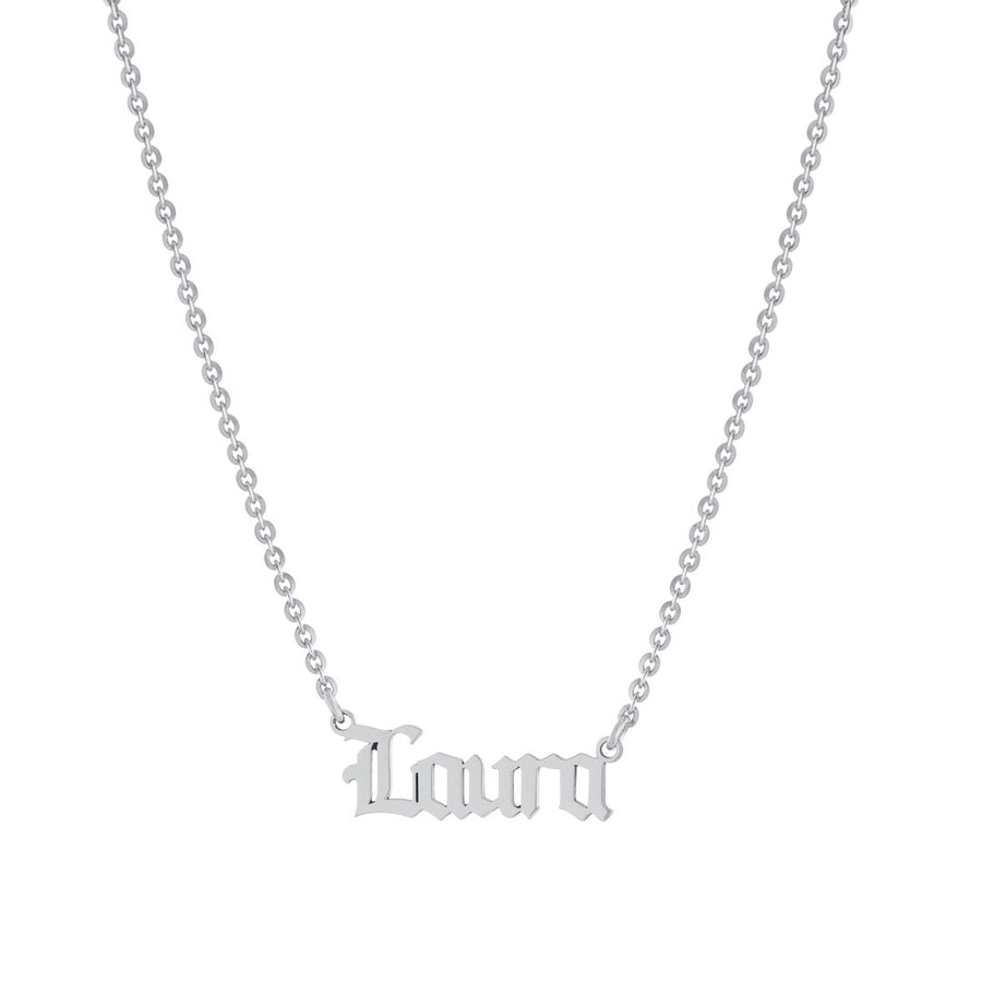 Gothic Name Necklace Necklace - Alex Mika Jewelry