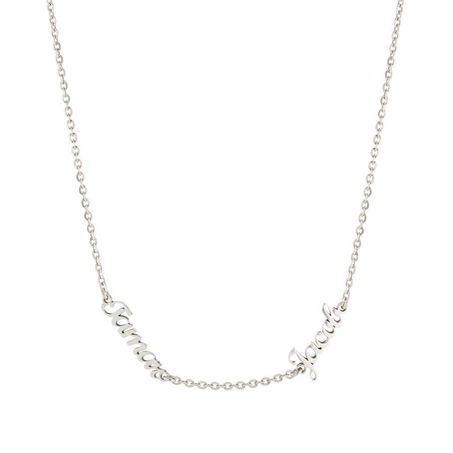 Script Multi Name Necklace Necklace - Alex Mika Jewelry