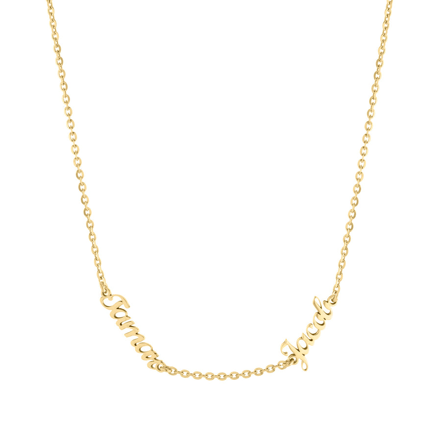 Script Multi Name Necklace Necklace - Alex Mika Jewelry
