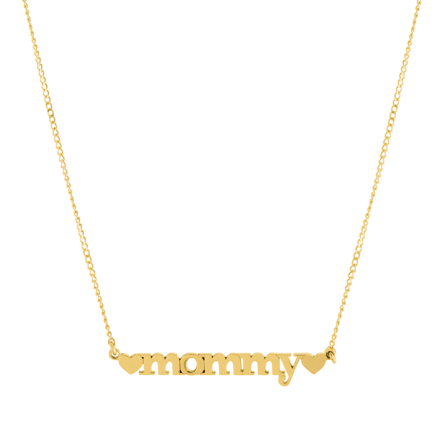 Double Heart Name Necklace