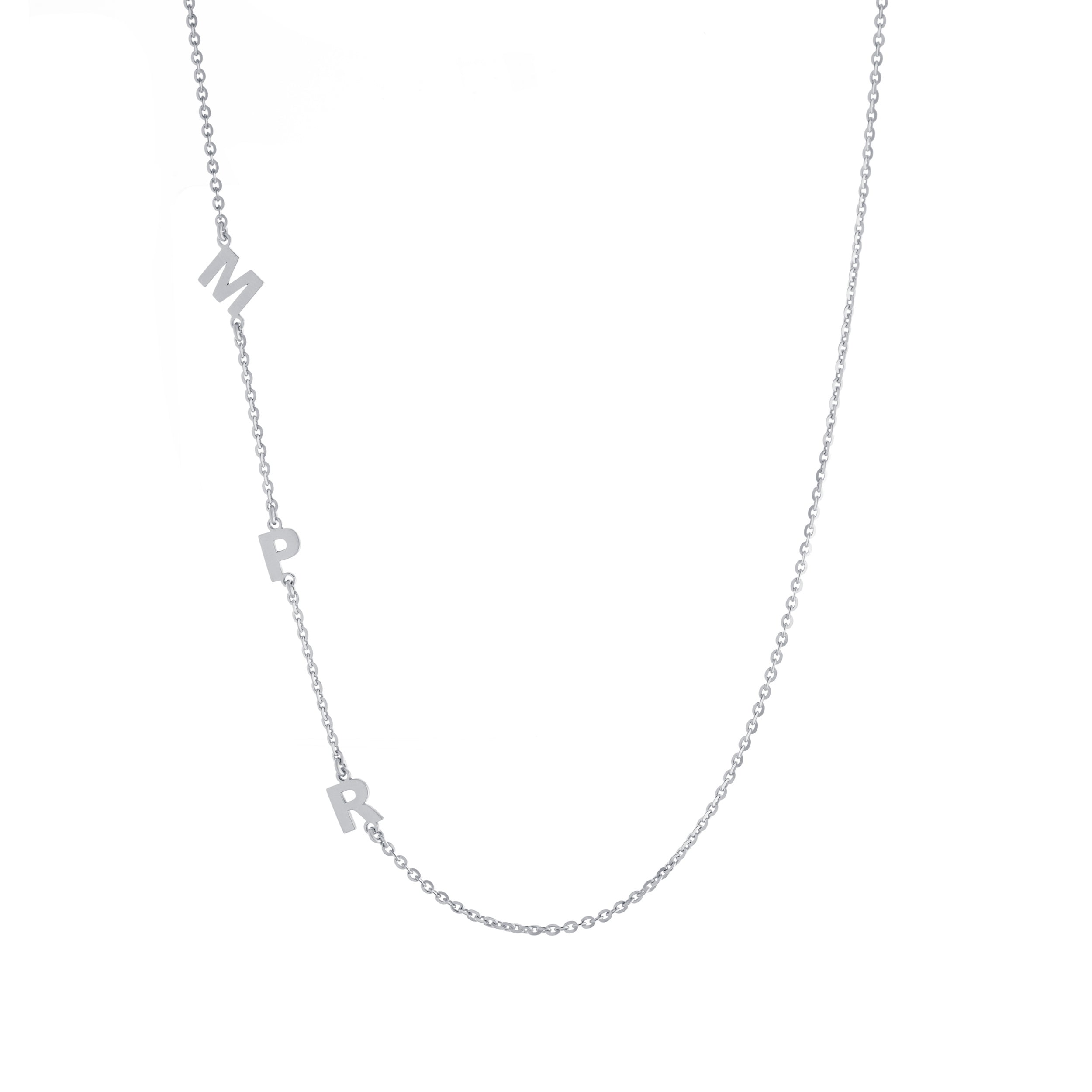 【Sentiments】NO.242 NECKLACE 2-row-princess-cut-adjustable-