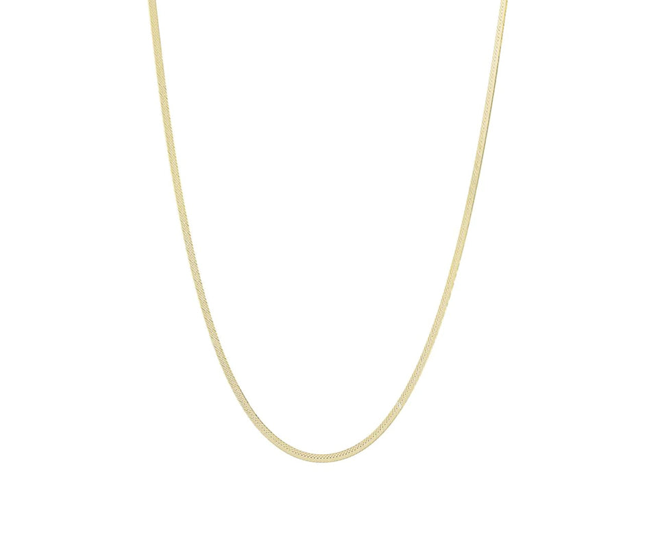Herringbone Thin Chain – Alex Mika Jewelry