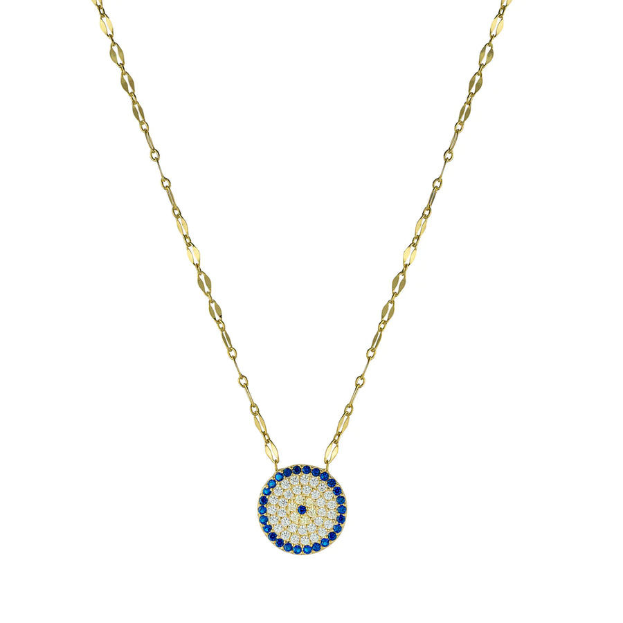 Round Evil Eye Necklace