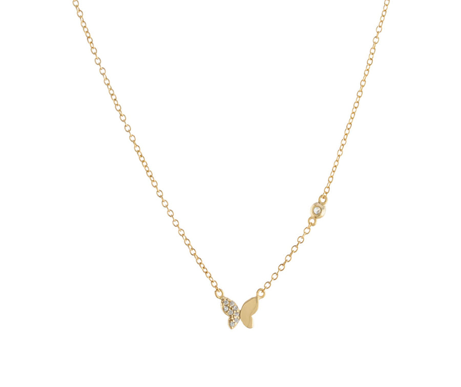 Mini CZ Butterfly Necklace Necklace - Alex Mika Jewelry