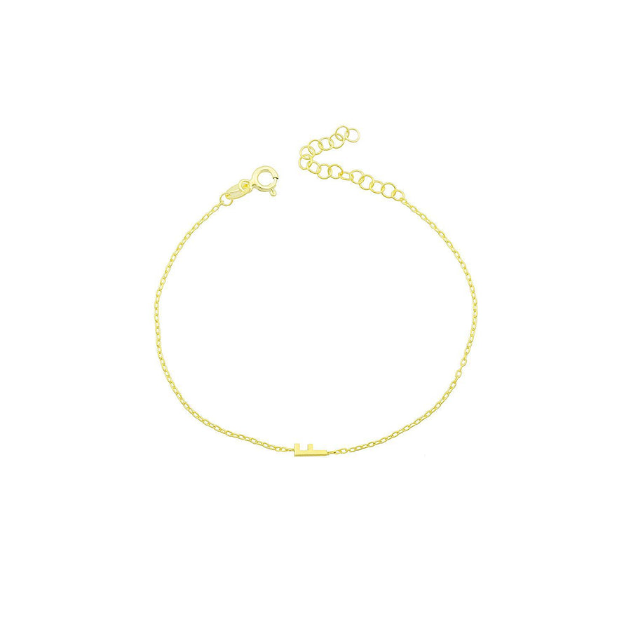 Minimalistic Initial Bracelet Bracelet - Alex Mika Jewelry