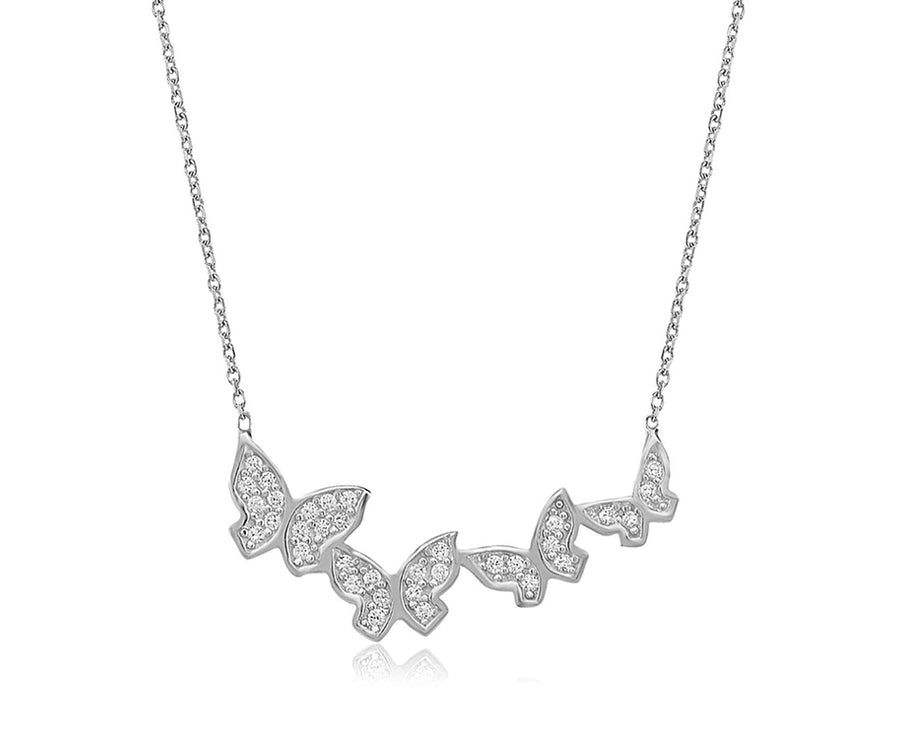Pavé Butterfly Necklace