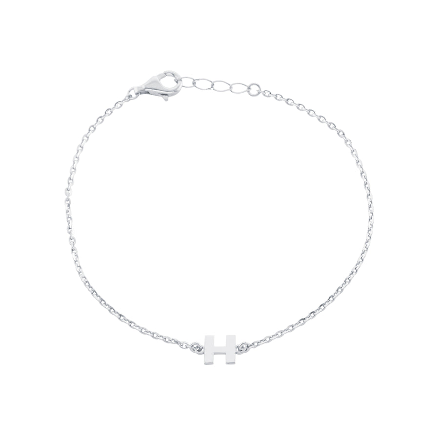 Single Initial Bracelet Bracelet - Alex Mika Jewelry