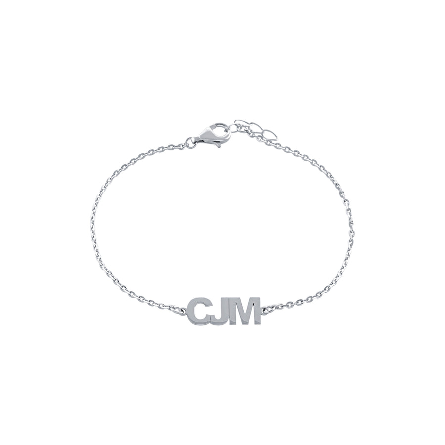 Initials Bracelet Bracelet - Alex Mika Jewelry
