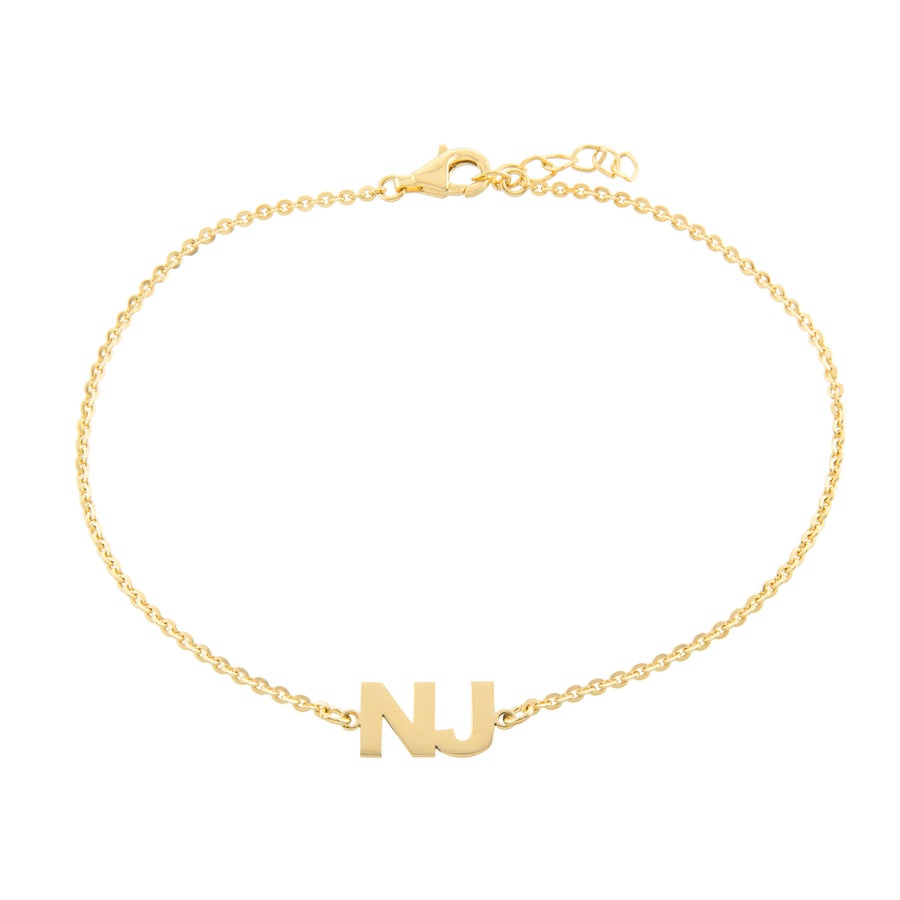 Initial Anklet Anklet - Alex Mika Jewelry