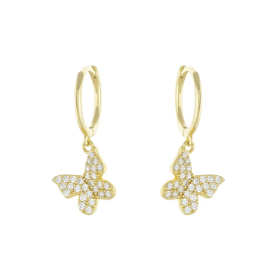 Bfly Huggies Earring - Alex Mika Jewelry