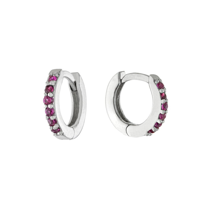 Multi Color Huggies Earring - Alex Mika Jewelry