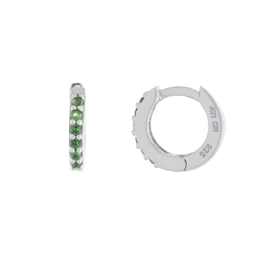 Multi Color Huggies Earring - Alex Mika Jewelry