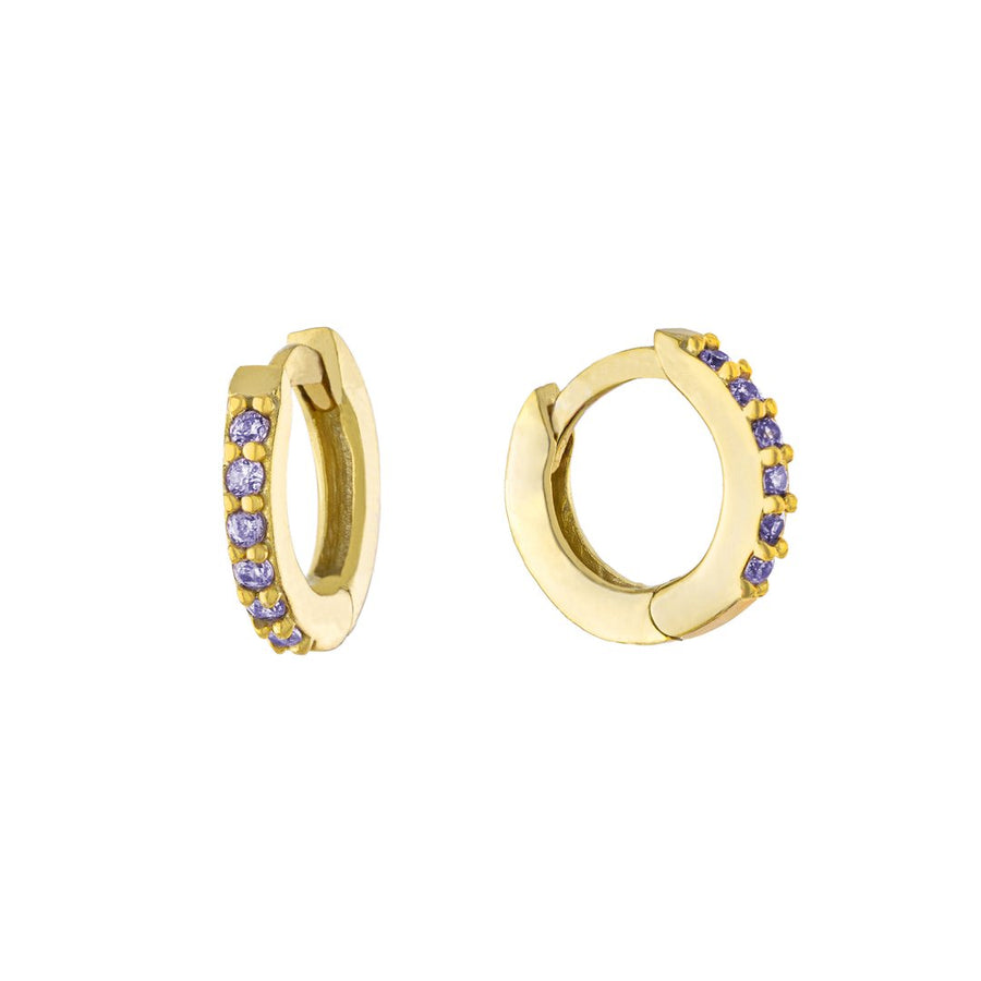 Multi Color Huggies Earring - Alex Mika Jewelry