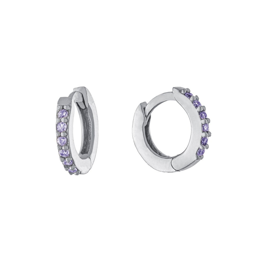 Multi Color Huggies Earring - Alex Mika Jewelry