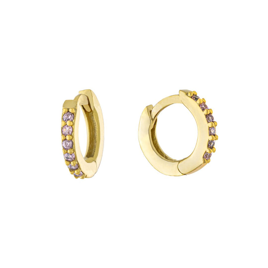 Multi Color Huggies Earring - Alex Mika Jewelry