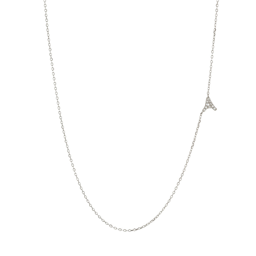 Asymmetrical Initial Necklace Necklace - Alex Mika Jewelry