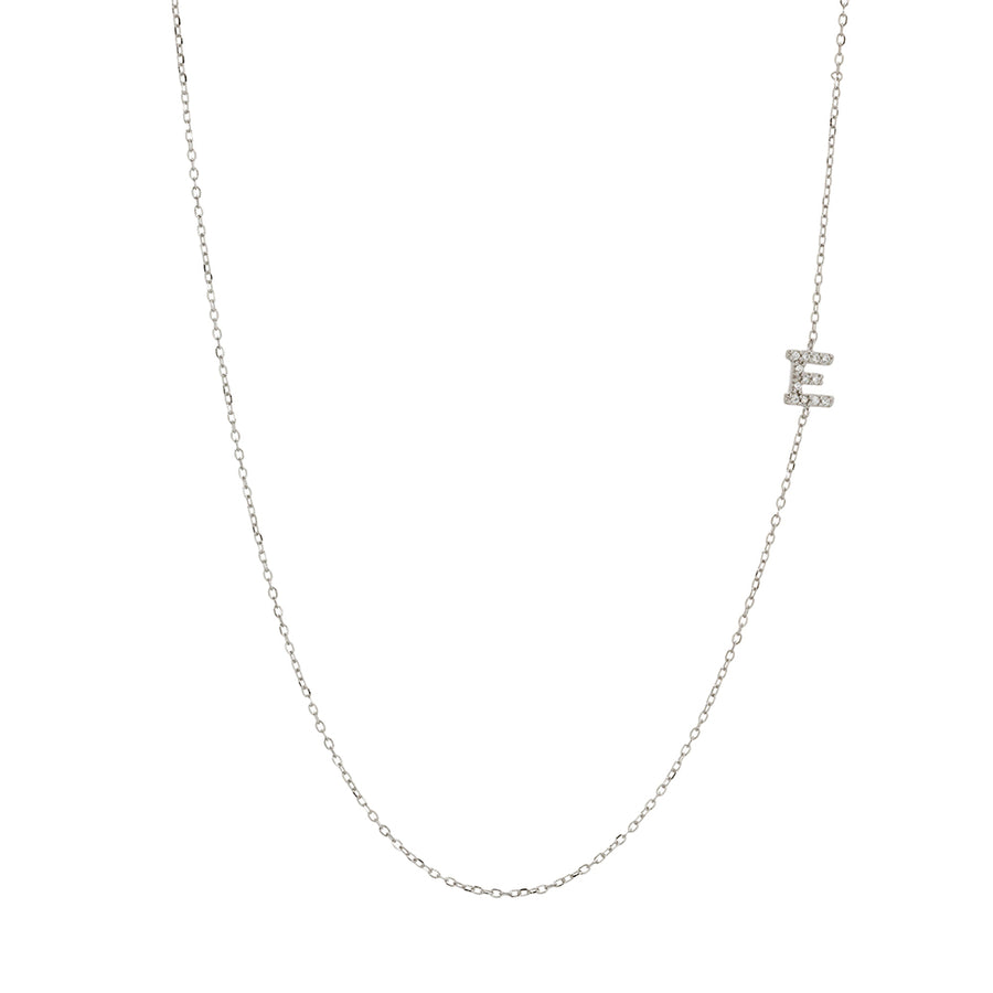 Asymmetrical Initial Necklace Necklace - Alex Mika Jewelry