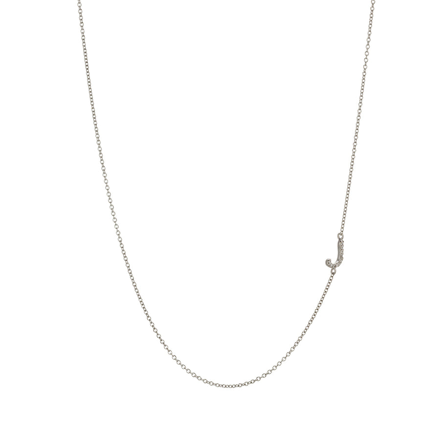 Asymmetrical Initial Necklace Necklace - Alex Mika Jewelry