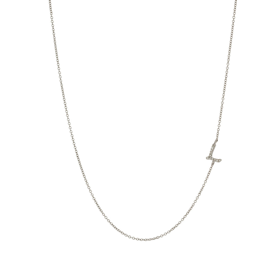 Asymmetrical Initial Necklace Necklace - Alex Mika Jewelry