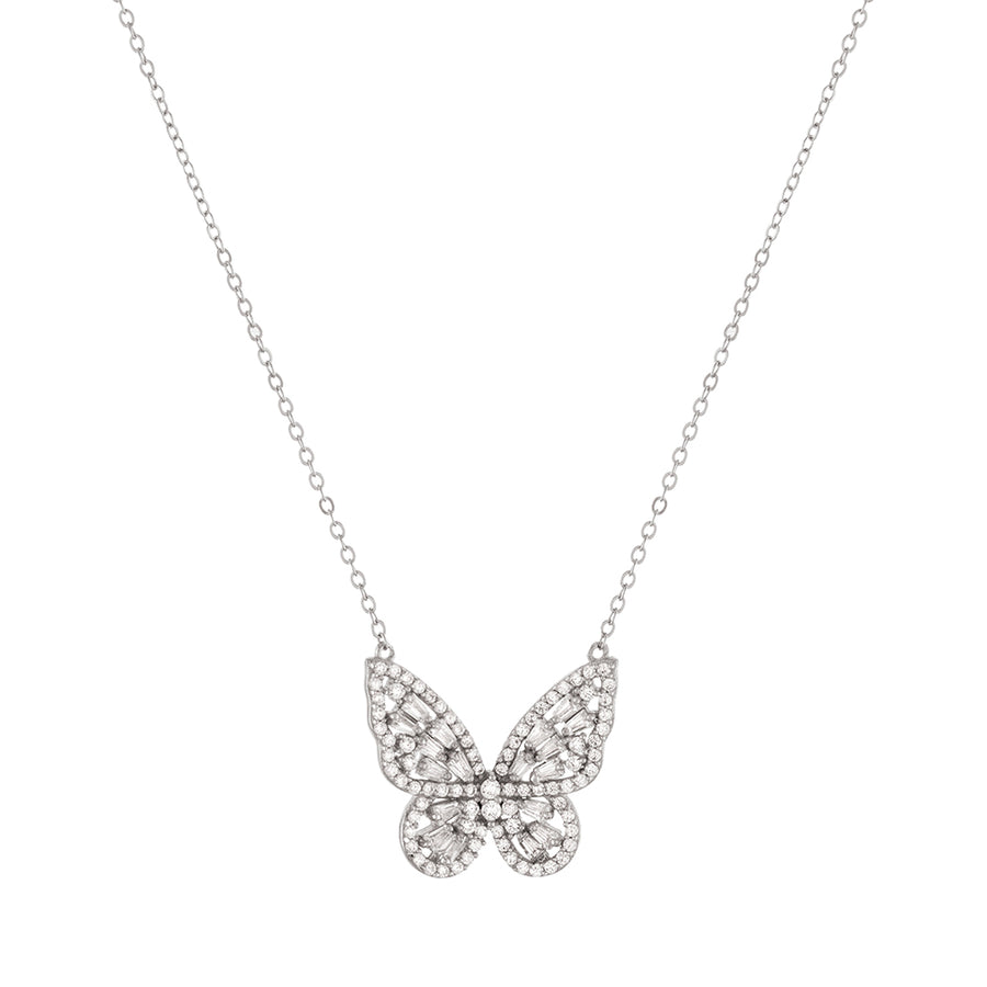 Butterfly Glam Necklace Necklace - Alex Mika Jewelry