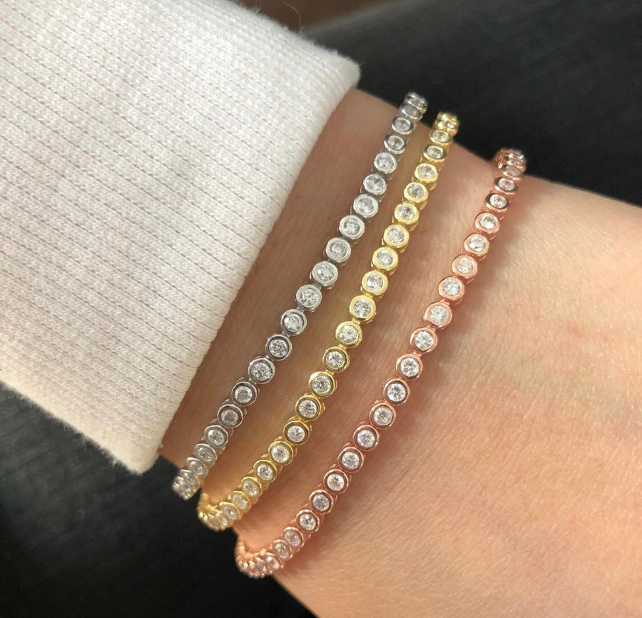 Multi Color Tennis Bracelet Bracelet - Alex Mika Jewelry