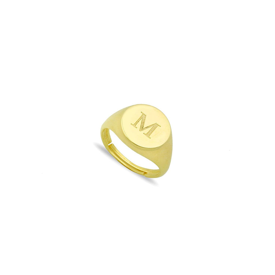 Personalized Signet Ring Ring - Alex Mika Jewelry