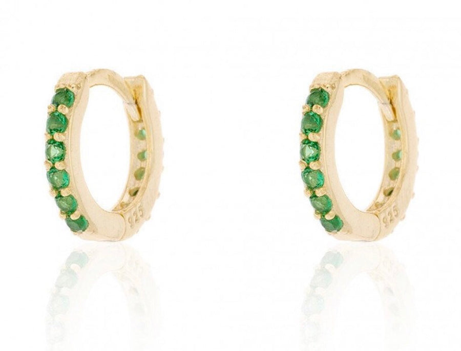 Multi Color Huggies Earring - Alex Mika Jewelry