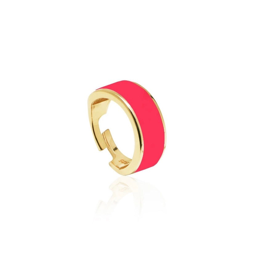 Adjustable Enamel Ring Ring - Alex Mika Jewelry